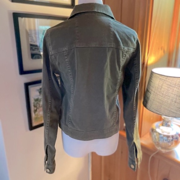 MICHAEL KORS Military Green Jean Jacket - S - Picture 5 of 12